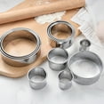 thumbnail image 2 of 11 Piece Circle Cookie Cutter Set, Stainless Steel Circle Round Cookie Biscuit Cutters in Graduated Sizes Shape Molds for Pastries Doughs Doughnuts, 2 of 6