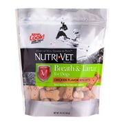 Nutri-Vet Breath & Tartar Chicken Flavored with Dill, Spearmint & Parsley Dental Dog Biscuit Treats, 19.5oz