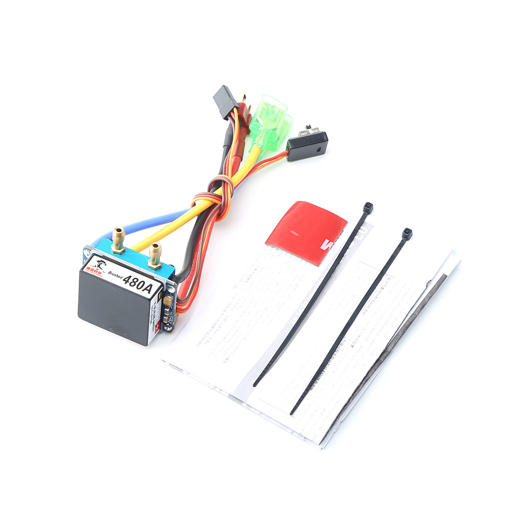 480A Brushed ESC Dualway Bidirectional ESC Water/Aircooled Waterproof