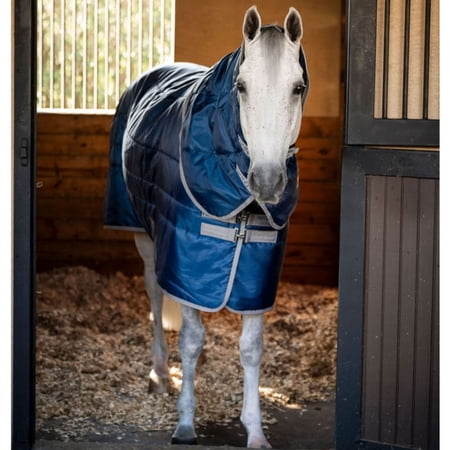 HORSEWARE IRELAND Amigo Ripstop Insulator Plus Pony Stable 200g Blanket Color: Navy/Titanium Gray Size: 51