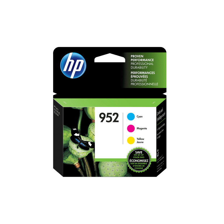 HP 952 3-pack Cyan/Magenta/Yellow Original Ink Cartridges