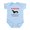Sky Blue, variant on CafePress - Protected By A Dachshund Body Suit - Baby Light Bodysuit, Size Newborn - 24 Months
