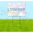 thumbnail image 1 of Congrats (18" x 24") Yard Sign, Includes Metal Step Stake, 1 of 6