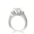 thumbnail image 3 of Antique Affordable Engagement Ring 1.75 Carat Princess Cut Moissanite Diamond on 18k Rose Gold Plating, 3 of 3