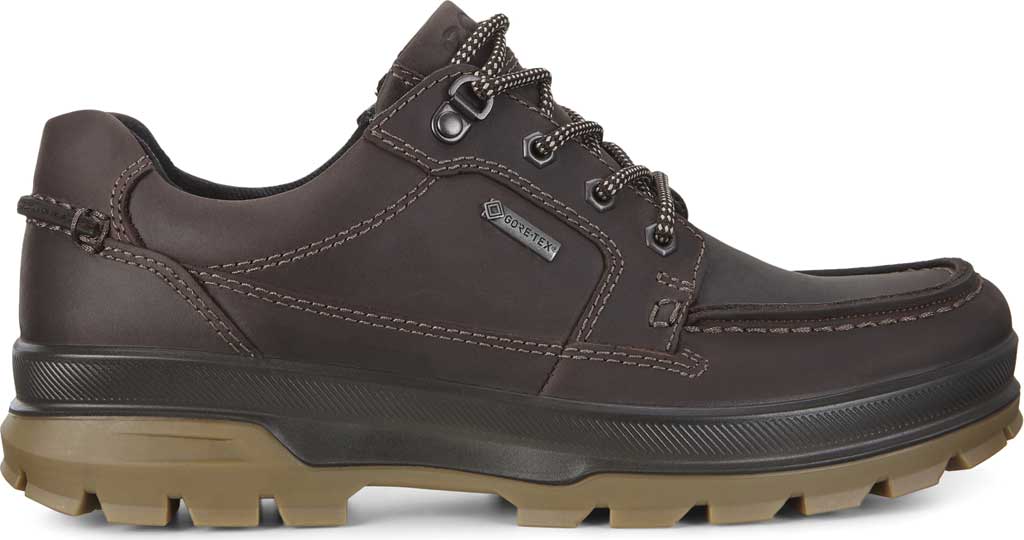 ECCO Men\'s Rugged Track Moc Toe Waterproof Leather Shoes Coffee NIB - 10-10.5 ECCO Rugged Track Low Moc Toe Waterproof Shoes Coffee Brown  main image 4