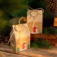 thumbnail image 2 of Paquete de 24 cajas de caramelo de Navidad Set Kraft Papel Bocadillos de vacaciones Bolsas de regalo Año Nuevo Atmosphere Empaquetado Galletas Adorno Tipo 2 Kearding HA009756-02, 2 of 6