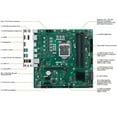 thumbnail image 2 of ASUS Pro Q570M-C/CSM LGA1200 (Intel 10th & 11th Gen) mATX Commercial Motherboard (PCIe 4.0, 1 LAN, Front Panel USB 3.2 Gen 1 Type-C, Intel vPro, 2 x DisplayPorts, TPM 2.0 IC Onboard, COM Debug Header,, 2 of 9
