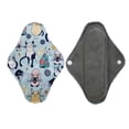thumbnail image 3 of Aslana 6-Pack Women Cloth Menstrual Sanitary Pads with Wings. Reusable & Washable. 3 Sizes Available for Overnight Heavy flow, Daily flow or Pantyliner., 3 of 5
