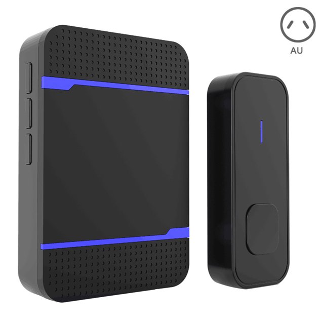 CAROOTU 300M 5 Volume Wireless Doorbell Transmitter+Receiver Home Door Bell Set with 55 Ringtones