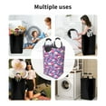 thumbnail image 6 of Lsque white Skull blue flower Laundry Basket, Laundry Hamper, Dirty Clothes Hamper for Laundry, Collapsible, Waterproof Laundry Baskets with Aluminum Handles for Laundry, Dorm, Family, 6 of 6