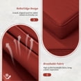 thumbnail image 7 of Pakunoda 9Pcs Outdoor Cushion Covers for Patio Furniture, Washable Reusable Outdoor Slipcovers for Cushions Replacement Cover with Zipper for Sofa Couch, Cover Only, Terra Red, 7 of 7