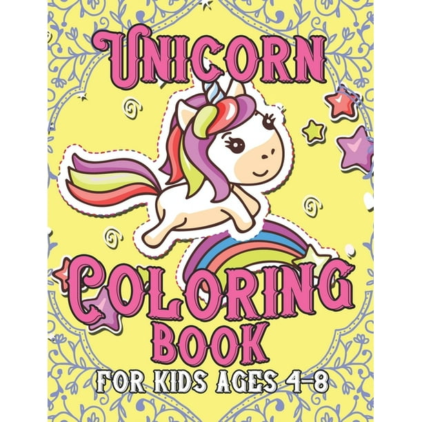 unicorn coloring book for kids ages 48  unicorns books for toddlers  creative paperback
