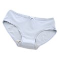 thumbnail image 3 of Ropa interior de mujer Calzoncillos de algodón transpirable Minnieouse color sólido bragas de cintura media sin costuras Azul L, 3 of 6