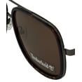 thumbnail image 3 of Timberland Tortoise Mens Plastic Square Aviator Sunglass, Brown Lens TB7212 52E, 3 of 6