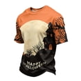 thumbnail image 2 of Halloween Shirt For Men Casual Graphic Tees Crewneck Halloween Mens Short Sleeve Shirts Pumpkin Print Halloween Tops Tshirts, 2 of 5