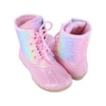 thumbnail image 2 of Josmo Kid's Rainbow Glitter and Pink Rain Boot, 2 of 2