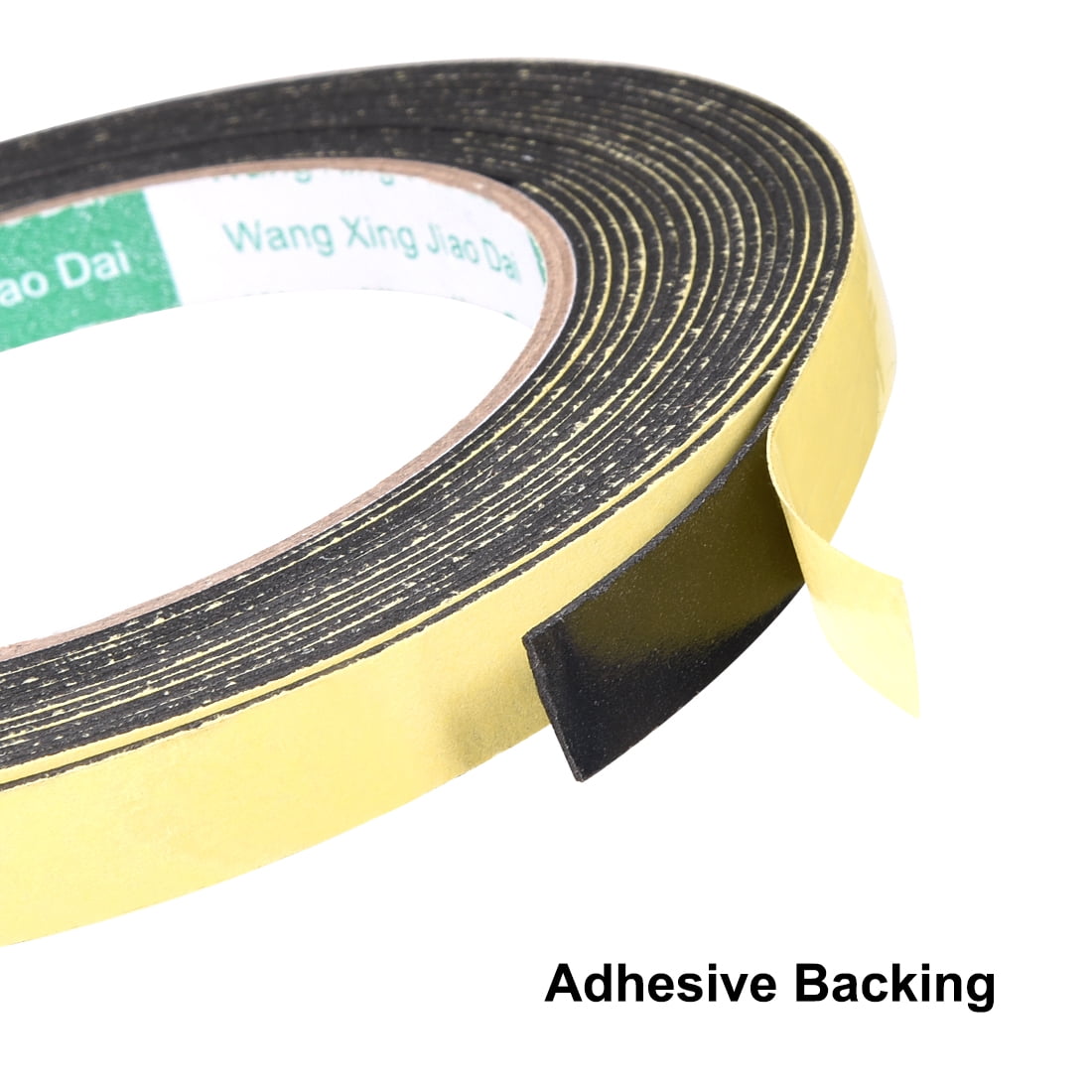 Unique Bargains 10mm Wide 1mm Thick 5m Long Weather Strip Foam Tape Seal 2 Count