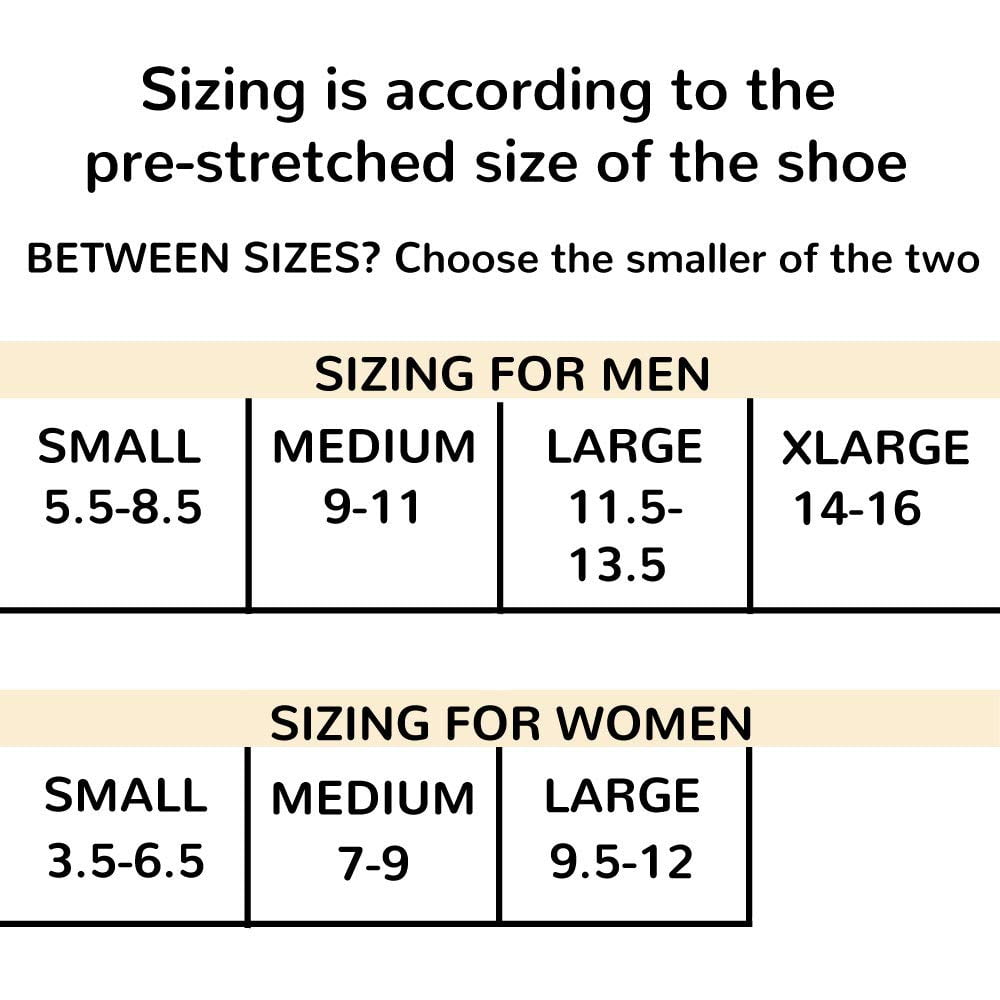 Shoe size best sale small medium large