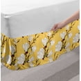 thumbnail image 2 of Ambesonne Multi-color Floral Wrap Around Gathered Microfiber Bed Skirt, King, 2 of 2