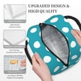 thumbnail image 3 of KLL Sky Blue And White Polka Dot for Insulated Lunch Bag- Leakproof Cooler Tote Bag Organizer for Women & Men - Reusable Lunch Box for Office Picnic Hiking Beach-One Size, 3 of 6