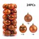 thumbnail image 3 of 24 bolas navideñas para árbol de Navidad, adornos para árbol de Navidad, colgantes para árbol de Navidad, suministros para fiestas navideñas en casa, decoraciones navideñas, 3 of 5