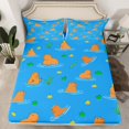 thumbnail image 2 of Homewish Kawaii Capybara 4pcs Bed Sheets For Preppy Kids Children,Cartoon Animal King Sheets,Blue Brown Super Cozy Sheet Set,Microfiber Bedroom Decor, 2 of 7