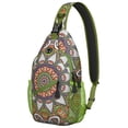 thumbnail image 1 of Psychedelic Mandala Sling Backpack for Women, Trippy Abstract Crossbody Bag with Colorful Geometric Pattern for Meditation and Energy Healing, 1 of 6