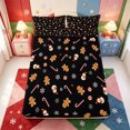 thumbnail image 5 of Manfei Winter Holiday Bed Sheets,Kawaii Christmas Snowman Full Size Sheets,4 Pieces,1 Flat Sheet,1 Fitted Sheet and 2 Pillowcases, 5 of 6