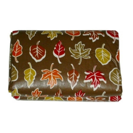 UPC 028332529433 product image for Leaves Vinyl Tablecloth Colorful Leaf Autumn Harvest Table Cloth 60x102 Ob | upcitemdb.com