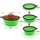 thumbnail image 3 of Juego de 2 comederos portátiles plegables para perros y gatos (350 ml, azul y verde)., 3 of 5