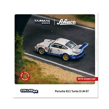 Tarmac Works Schuco Porsche 911 Turbo S LM GT Suzuka 1000km 1994 #86