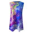 thumbnail image 4 of Moda Mujer Causal Cuello Redondo Impresión Blusa Sin Mangas Camiseta Verano Tank Tops Fridja ghk2308, 4 of 4