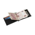 thumbnail image 3 of Black Leather Money Clipper BI-FOLD Wallet for Mens, 3 of 5