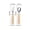 Milk tea color#1, variant on 304 Stainless Steel Baby Fork and Spoon Set with Safety Handle, Toddler Self-Feeding Utensils, BPA-Free Training Spoon Fork Set, Dishwasher Safe, 2-Piece Set