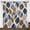 Leafy plants02, variant on Lfeey Blackout Curtains for Bedroom 63 Inch Lenght, Rod Pocket Thermal Insulated Room Darkening Curtains, Navy Brown Leaf , 2 Panels