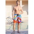 thumbnail image 3 of BounceUp Mens Swim Trunks Quick Dry Beach Board Shorts with Pockets Mesh Lining Beach Swimwear, 3 of 7