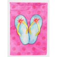 thumbnail image 1 of Flip Flops Pink Polkadot Flag Canvas, House Size, 1 of 1