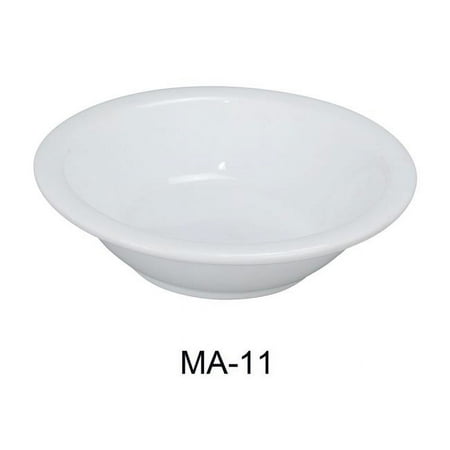 

Yanco MA-11 Porcelain Mayor 5 in. Narrow Rim Fruit Bowl Super White - 4.25 oz - Pack of 36