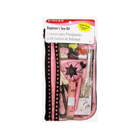 Singer Beginner's Sewing Kit, Pink/Black