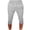 Gray, variant on WIZUTIZ Men's Jogger Shorts Slim Fit Stretch Fabric Quick Dry Breathable Elastic Waist Drawstring Cropped Summer Casual Active Shorts