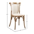 thumbnail image 2 of Nashville Oak & Canvas Bentwood Side Chairs (Set of 2), 2 of 5