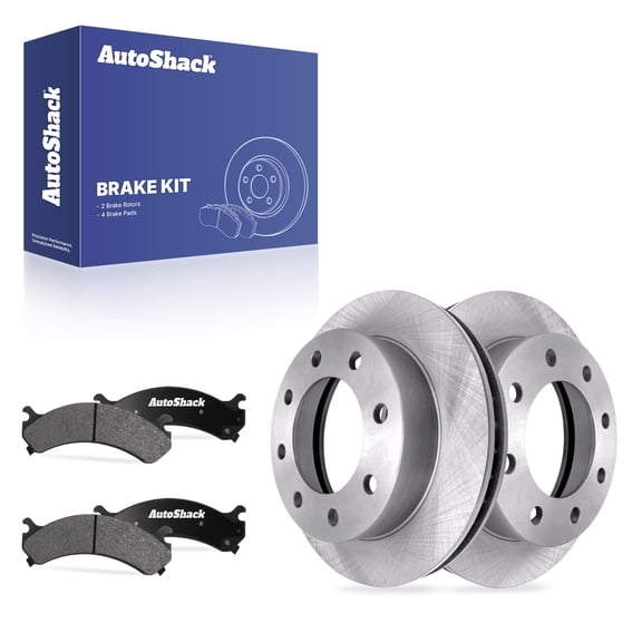 AutoShack Front Vented Brake Rotors   Ceramic Pads 6-PC Brake Kit Replacement for 2003-2017 Chevrolet Express 2500 2003-2017 GMC Savana 2500 2003-2009 Hummer H2 12.8" (325 mm)