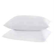 FORERICY 2 Pack 100% Waterproof Pillow Case, White Super-Soft Pillowcase Zippered Bed Bug Allergy Protector Pillow Cover, 20"*26"