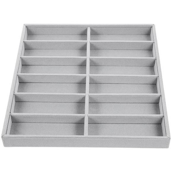 Miangastore Plateau Organisateur de Lunettes Empilable Plateau de Rangement pour Lunettes de Soleil pour Vitrine Présentation