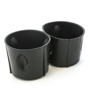 Red Hound Auto 2 Center Console Front Cup Holder Inserts 2009-2015 Compatible with Honda Pilot Liner Black Replacement
