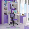 thumbnail image 4 of Costway Chaise de Bureau en Maille Dossier Bas Sans Accoudoirs Hauteur Réglable Violet, 4 of 10