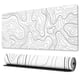 thumbnail image 1 of Large Gaming Mouse Pad with Stitched Edges, Minimalist Topographic Map Desk Mat, Extended XL Mousepad, 1 of 5