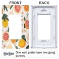 thumbnail image 3 of Yayeee Rocker Switch Wall Plate 1-Gang 4.6"x2.9" Home Decorative Outlet Cover, Orange Slices, 3 of 6