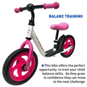 Balance Bike - Adjustable Seat and Handlebars - Boys and Girls - 18 Months to 6 Years Old