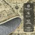 thumbnail image 3 of Hasoo 2' x 6' Runner Rugs Machine Washable Rugs Soft Vintage Distressed Carpet Indoor Runners Rugs for Floor Hallway Bedside Entry Rug Taupe, 3 of 5